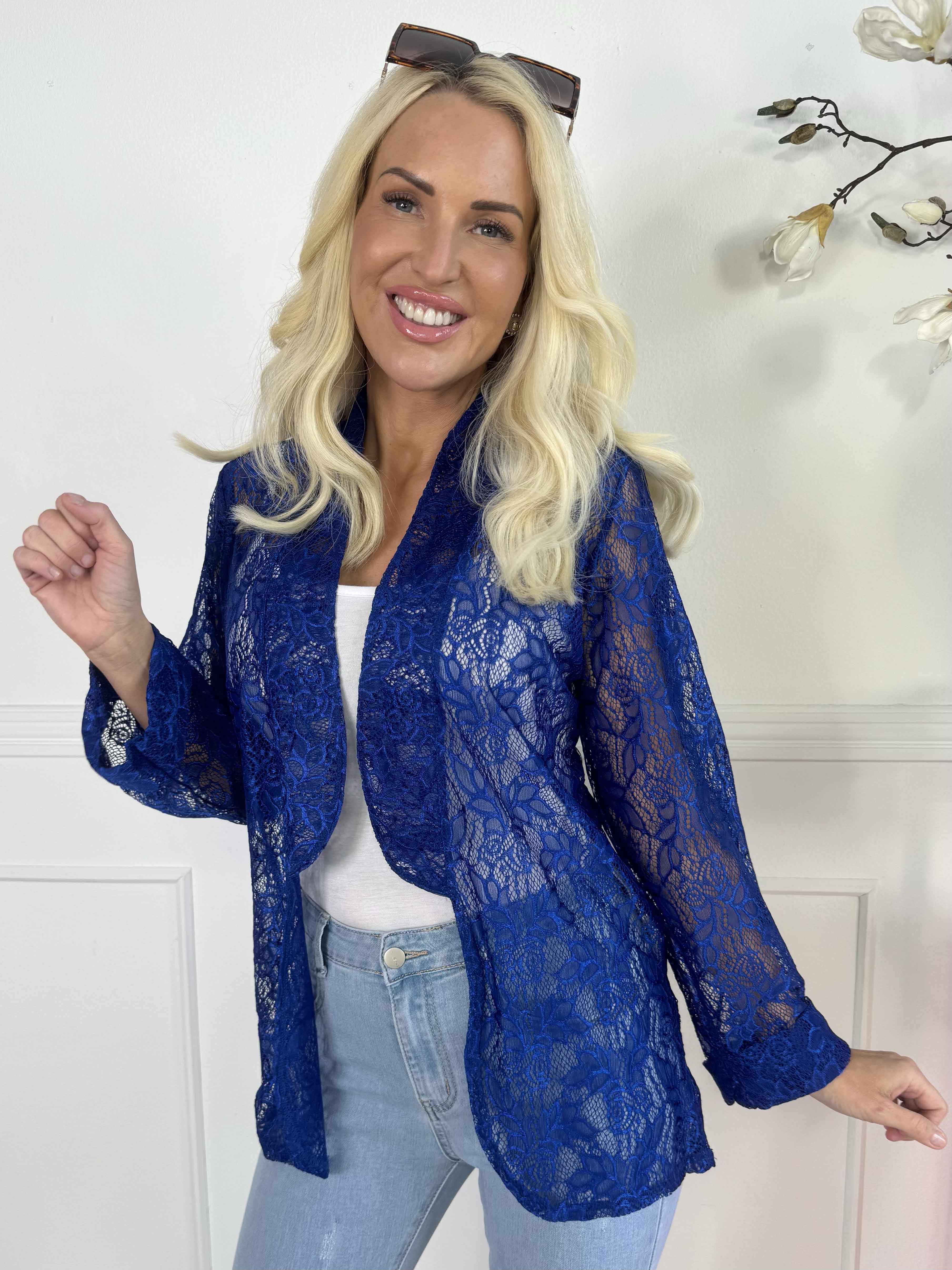 Sigga - Fin cardigan i blonder